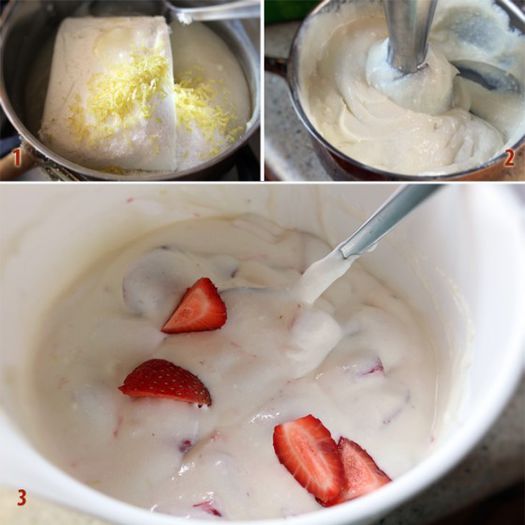 preparare-crema-cheesecake - Platouri cu dulciuri