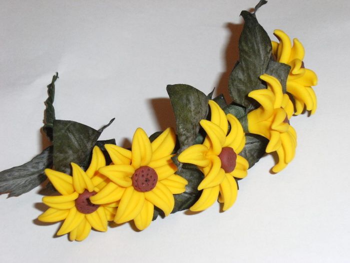 coronita floarea soarelui 008 - Buchete de flori