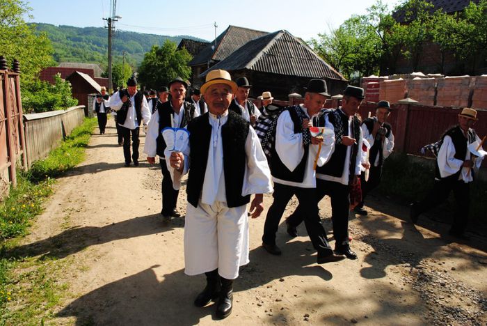 15.Pintru mindra din Botiza; Tropotitele, ceterasii si tipuriturile morosenesti se aud pana in satele invecinate;pintru mindra din Botiza,de trei trecut-am iza...de oi trece a patra oara,vin botizenii si m-omoara...
