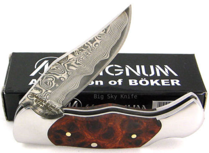 Varianta_7 Magnum Boker - Bricege cu LAMA DE DAMASC