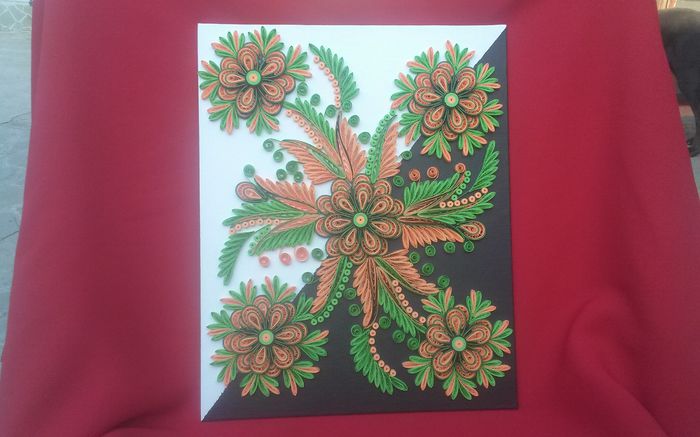 073 Tablou Quilling 24cm-30cm  100 lei