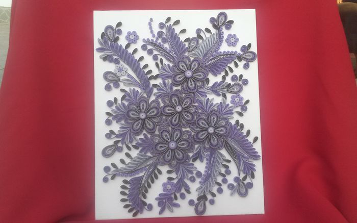 075 Tablou Quilling 24cm-30cm  100 lei
