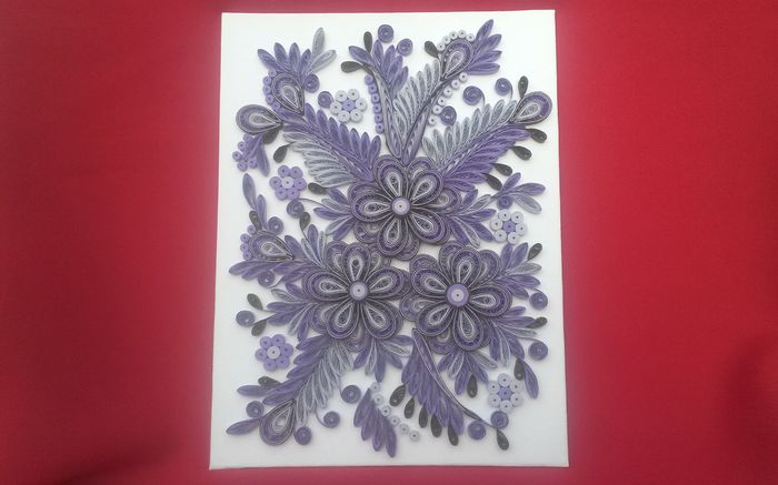 077 Tablou Quilling 24cm-30cm  100 lei