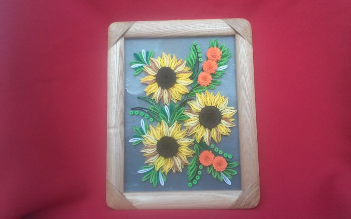 085 Tablou Quilling 18cm-23cm 40 lei - tablouri Quilling