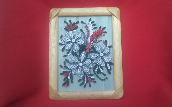 090 Tablou Quilling 18cm-23cm 40 lei