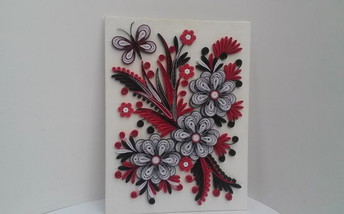 095 Tablou Quilling 15cm-20cm 50 lei