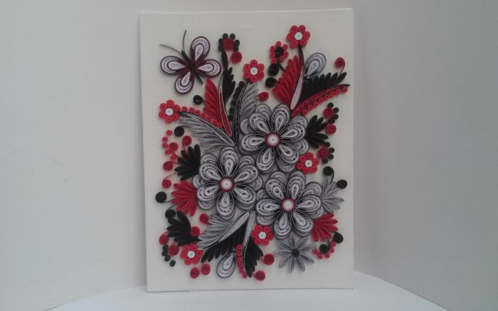 097 Tablou Quilling 15cm-20cm 50 lei