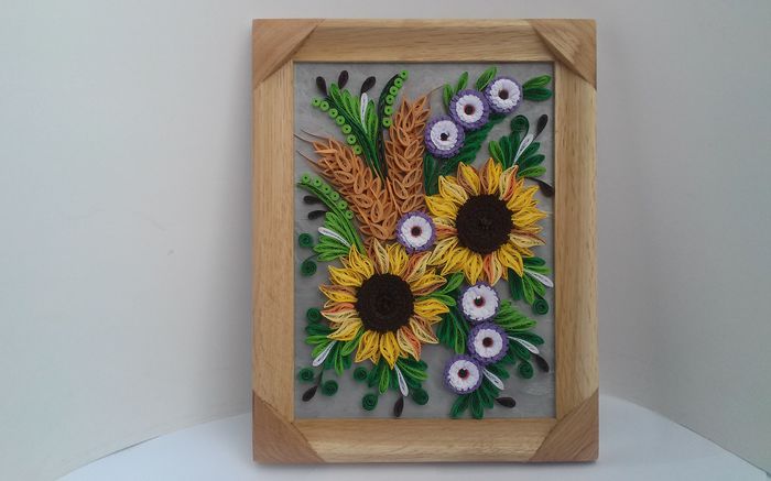 100 Tablou Quilling 18cm-23cm 40 lei