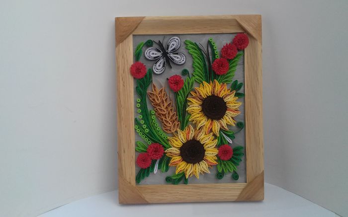 103 Tablou Quilling 18cm-23cm 40 lei