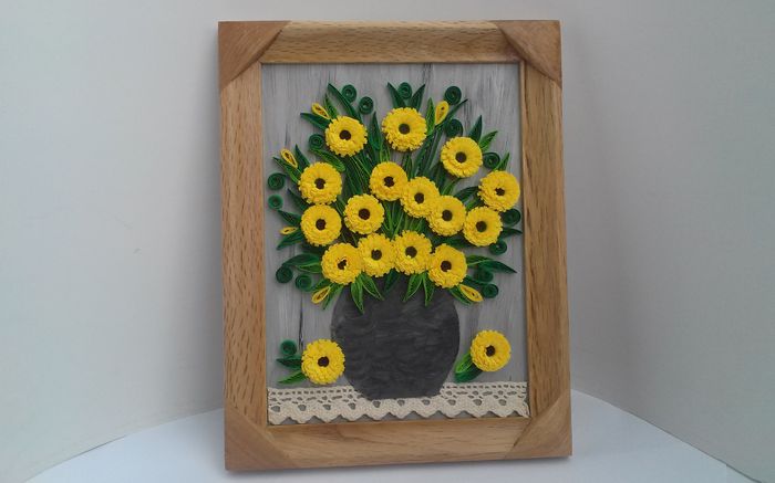 105 Tablou Quilling 18cm-23cm 40 lei