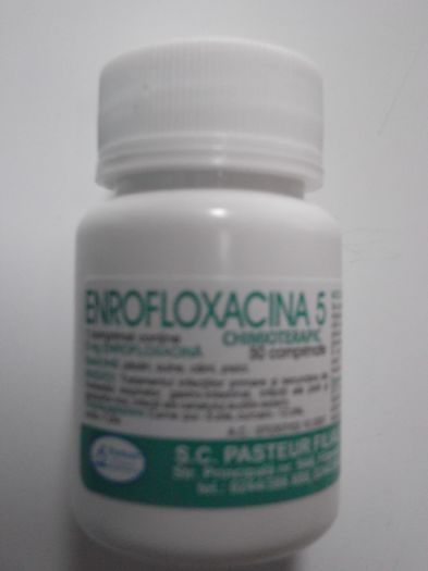 ENROFLOXACINA 5 MG 50 CP - 3 RON SI 50 DE BANI - alexstroe