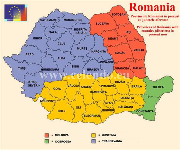 provinciile_romaniei_in_prezent; provincia istorica Transilvania,este formata din Banat,Crisana,Maramures si Transilvania
