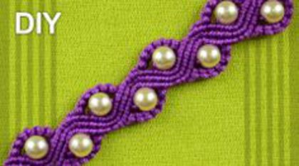 bd989125247ef6b36c0c31ee3f991e4c - How to Make a SNAKE or a WAVE Macrame Bracelet with Beads