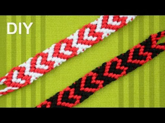 0 - Heart Friendship Bracelet for Valentines Day DIY Tutorial