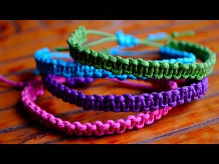 hqdefault - DIY Stackable Square Knot Cobra Stitch Bracelets