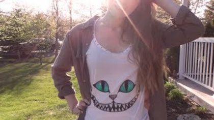 mqdefault - DIY Cheshire Cat Shirt