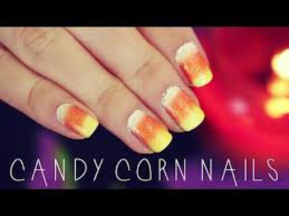 images - Candy Corn Nails l 12 Days of Halloween