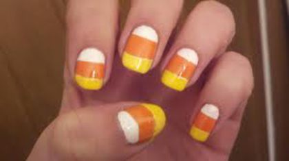 images (1) - Candy Corn Nails l 12 Days of Halloween
