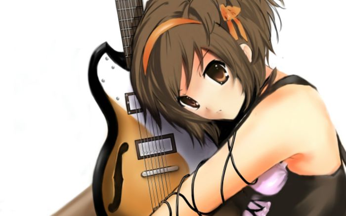 music%20the%20melancholy%20of%20haruhi%20suzumiya%20guitars%20soft%20shading%20simple%20background%2