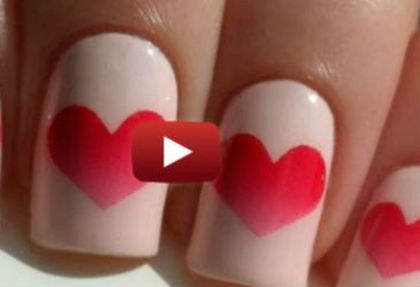 valentines-day-heart-shaped-nail-art - Valentines Day Heart Nail Art Tutorial