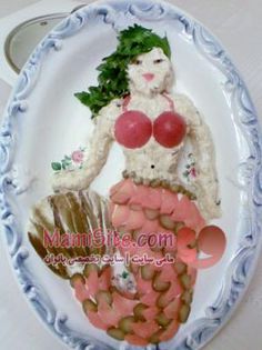 Olivier-Salad-Mermaid - Idei de aranjare a platourilor pentru  mese festive si ocazii speciale