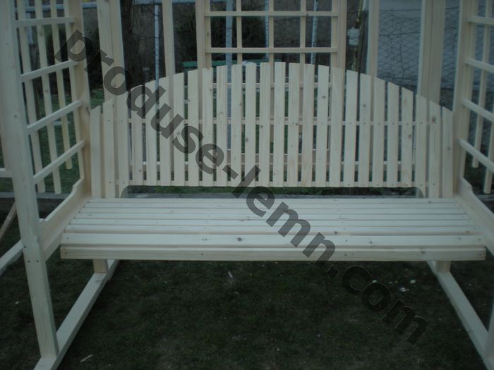 balansoar din lemn pentru gradina cu pergola (7) - 17 Balansoar din lemn cu pergola