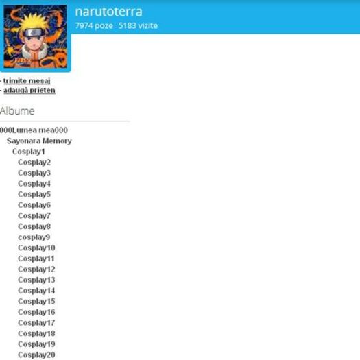 narutoterra: 9 - Ai un cont frumos, dar prea multe, multe, mult prea multe albume.