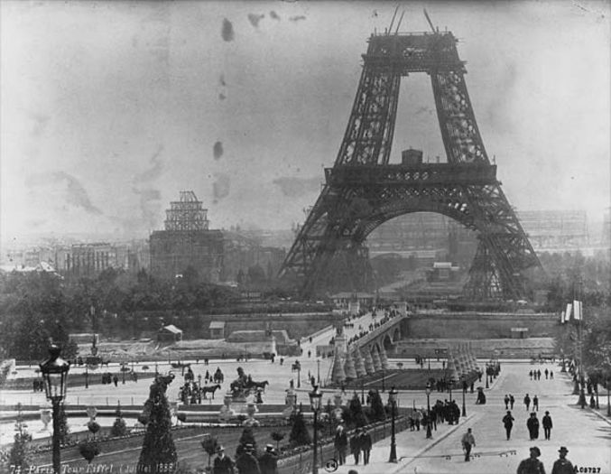 Constructia Turnului Eiffel,iulie1888 - fotografii inedite din istorie