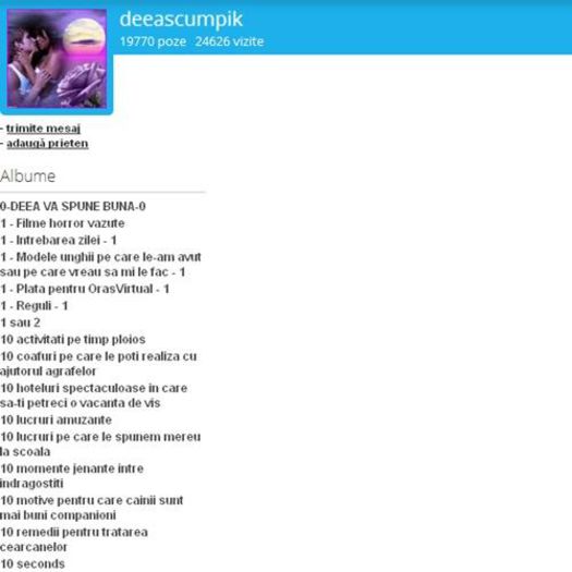 deeascumpik: 6 - Mult prea multe albume.