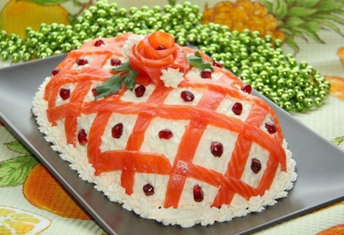 Princess - salata cu somon si pastrav
