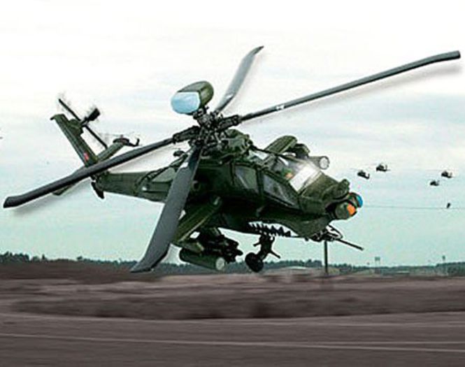 AH-64D (Apache-Long-Bow); cel mai bun elicopter de atac.a fost preponderent in razboiul din golf

