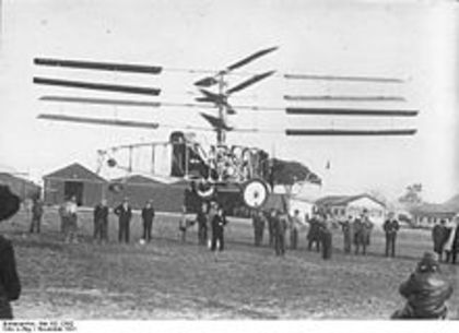 1931 Pescara-4S; elicopterul lui Pescara,pionier in autorotatie,in aprilie1924,a zburat la inaltimea de 1,8m,timp de 4min22sec pe distanta de736m
