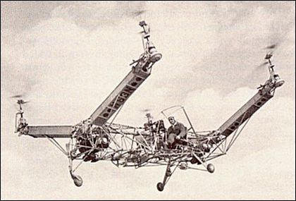 1922-George de Bothezat; elicopterul(quadrotor)cu 4 rotoare,primul cooptat in armata Sua,a zburat in 1923in Ohio;
