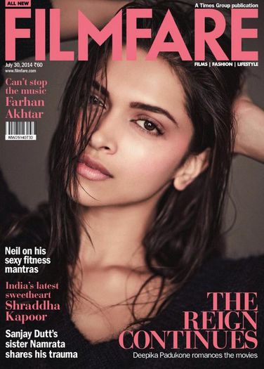 deepika-padukone-on-filmfare-magazine-july-2014-cover - Deepika reviste