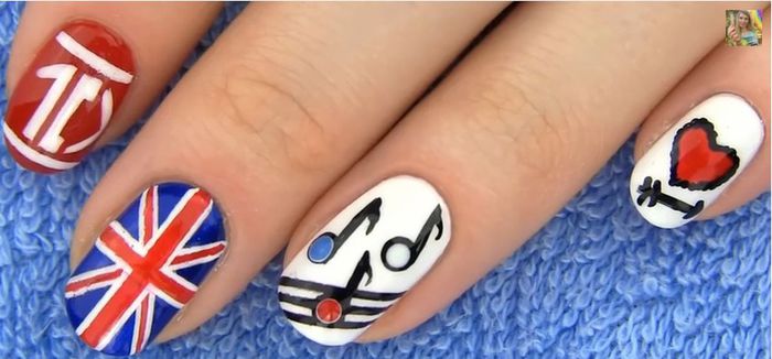 That's SO cute - One Direction Nails