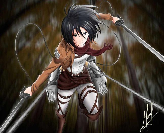 _shingeki_no_kyojin__mikasa_ackerman_by_mhmp071193-d664k4q - Pentru Mikasa