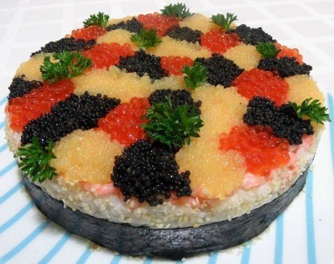 Tort sushi" Trei oua"