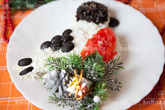 salata cu somon" Bullfinch"