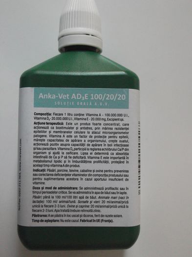 ANKA VET AD3E 100 ML 13 RON