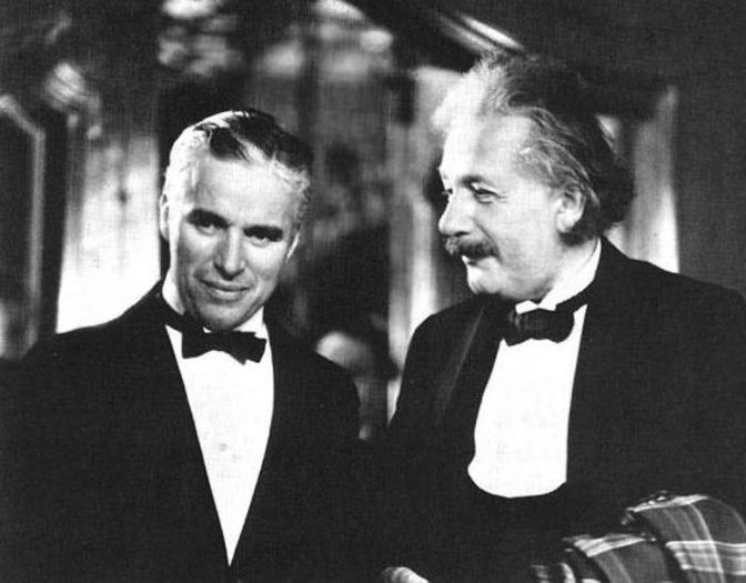 Charlie Chaplin si Albert Einstein