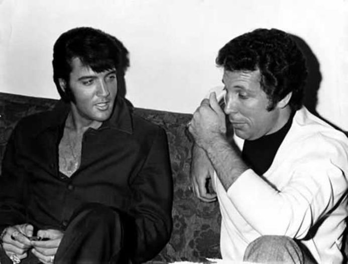 Elvis Presley si Tom Jones - fotografii inedite din istorie