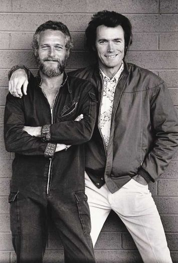 Paul Newman si Clint Eastwood - fotografii inedite din istorie