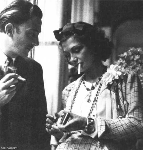 Salvador Dali si Coco Chanel - fotografii inedite din istorie