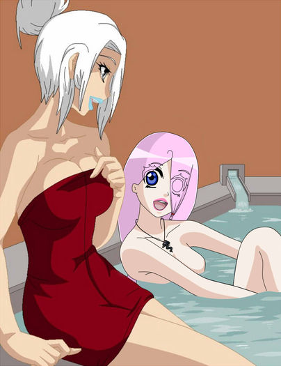 Yuuki and Crystal-Hot Spring(de pe DeviantArt) - 1st XC character