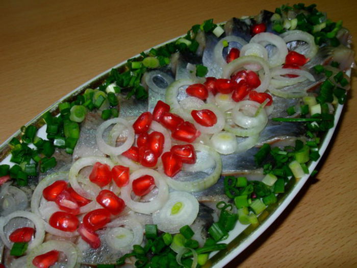 Platou cu peste marinat