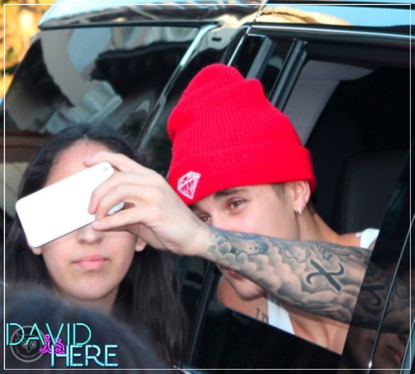 - # Cookie - zx 10-08-14 - new photos -- Justin Drew Bieber with fans in California