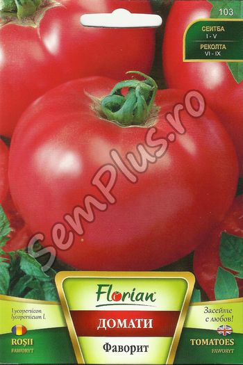 Seminte de rosii Favorit - 0,5 grame - 2,99 lei - Seminte de tomate - soiuri