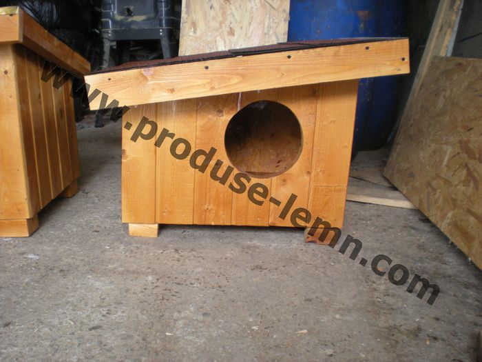 cusca cotet din lemn pentru pisica izolat (3)