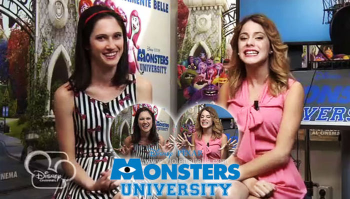  - lodovica comello si martina stoessel interpreteaza roluri din universitatea monstrilor