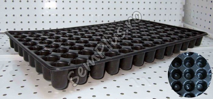 Tavi de cultivare pentru rasad F104 - 2,99 lei; Foarte potrivite pentru rasaduri si plante tinere. In functie de gradul de maturitate al rasadului, se folosesc diverse tipuri de tavite.
